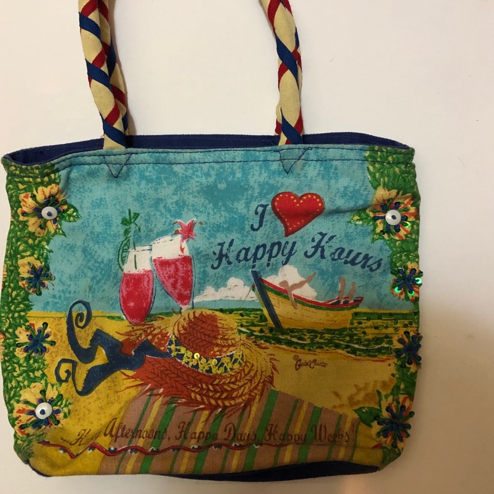 I Love Happy Hour Beach Tote